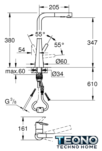 Смеситель Grohe Zedra 32553DC2 (суперсталь) - Изображение №6 — Интернет-магазин Teono.by