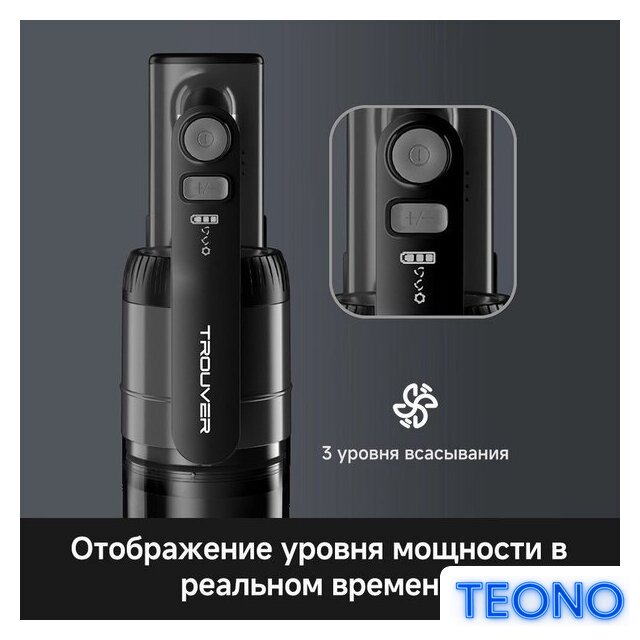 Пылесос Trouver Cordless Vacuum Cleaner S1 Lite VJ14A (евровилка) - Изображение №5 — Интернет-магазин Teono.by