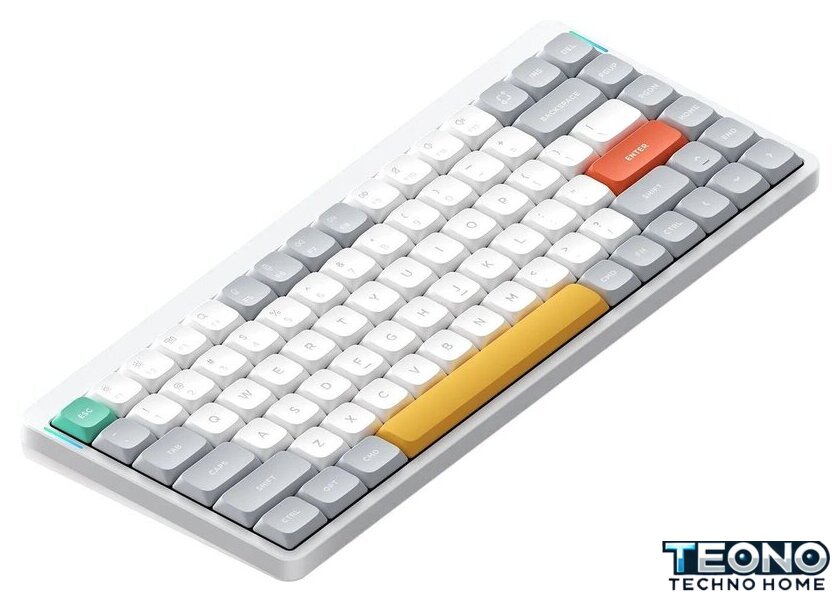 Клавиатура NuPhy Air75 V2 Ionic White (NuPhy Low Profile Moss, нет кириллицы) - Изображение №1 — Интернет-магазин Teono.by