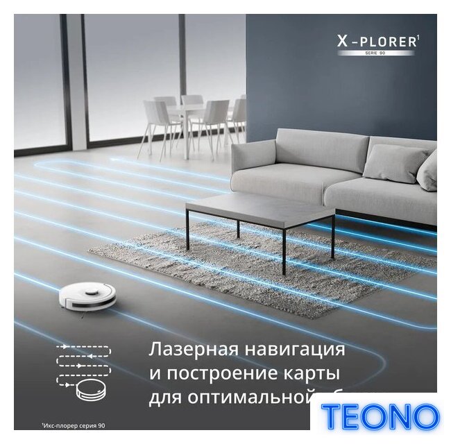 Робот-пылесос Tefal X-PLORER Serie 90 Animal & Allergy RG8777WH - Изображение №8 — Интернет-магазин Teono.by