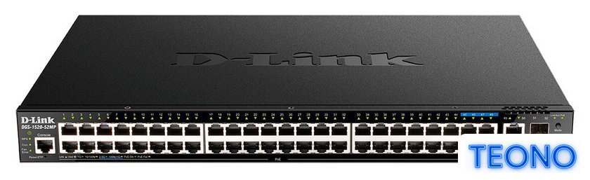 Управляемый коммутатор 3-го уровня D-Link DGS-1520-52MP/A1A - Изображение №1 — Интернет-магазин Teono.by