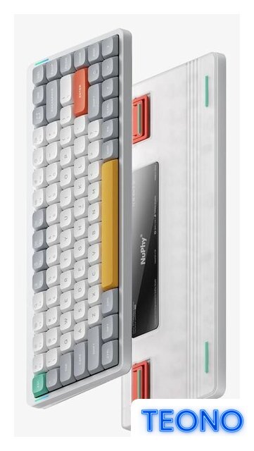 Клавиатура NuPhy Air75 V2 Ionic White (NuPhy Low Profile Wisteria, нет кириллицы) - Изображение №2 — Интернет-магазин Teono.by