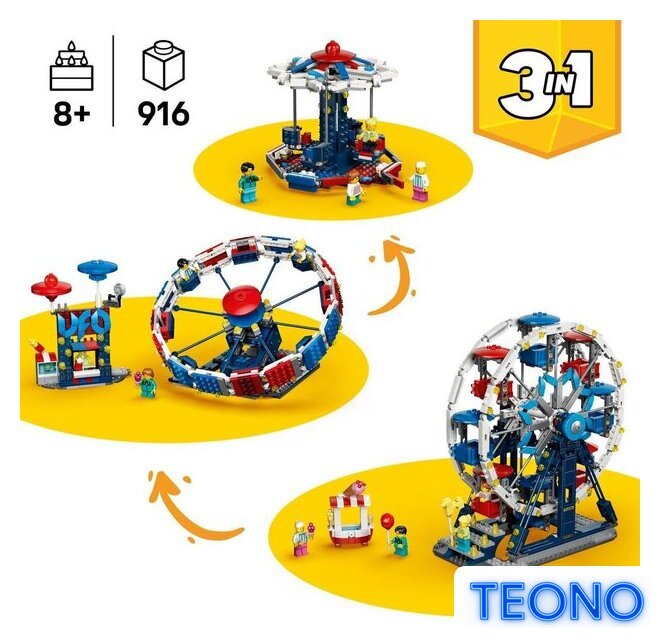 Конструктор LEGO Creator 3 в 1 Знаменитое колесо обозрения - Изображение №3 — Интернет-магазин Teono.by