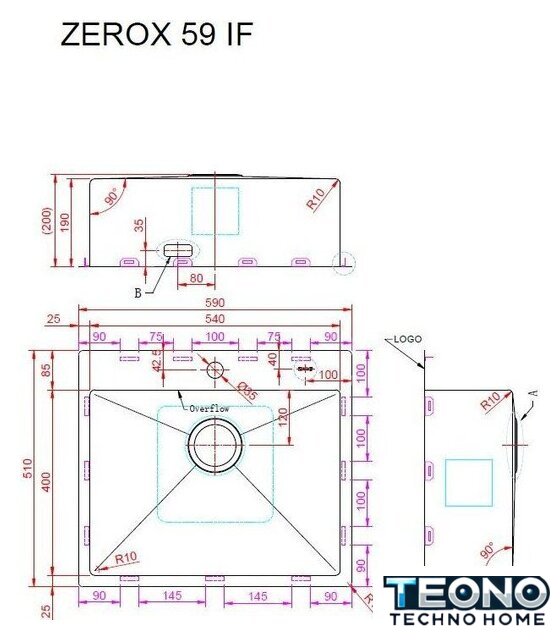 Кухонная мойка ZorG Zerox 59 IF Steel - Изображение №4 — Интернет-магазин Teono.by