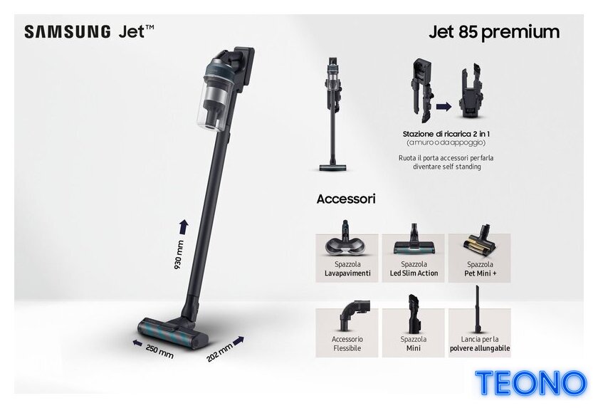 Пылесос Samsung Jet 85 VS20C852FTB/WA - Изображение №4 — Интернет-магазин Teono.by