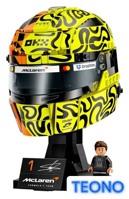 Конструктор LEGO Editions 43023 Шлем McLaren Mastercard F1 Team Lando Norris Helmet - Изображение №2 — Интернет-магазин Teono.by