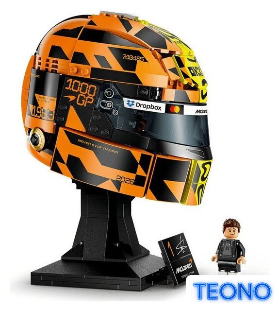 Конструктор LEGO Editions 43023 Шлем McLaren Mastercard F1 Team Lando Norris Helmet - Изображение №4 — Интернет-магазин Teono.by