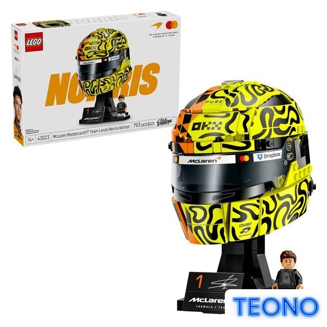 Конструктор LEGO Editions 43023 Шлем McLaren Mastercard F1 Team Lando Norris Helmet - Изображение №1 — Интернет-магазин Teono.by