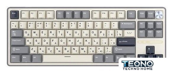Клавиатура Royal Kludge R87 Pro Half Grey (RK Brown) - Изображение №2 — Интернет-магазин Teono.by