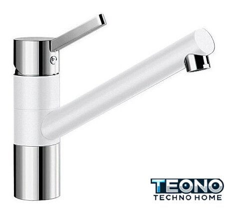 Смеситель Blanco Tivo Silgranit (хром/белый) [517603] - Изображение №1 — Интернет-магазин Teono.by