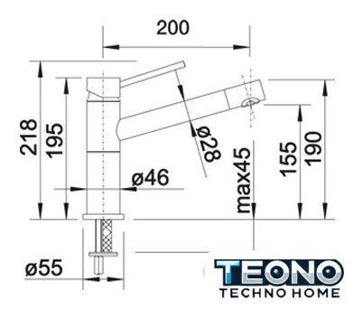 Смеситель Blanco Alta Compact 526162 (черный/хром) - Изображение №2 — Интернет-магазин Teono.by