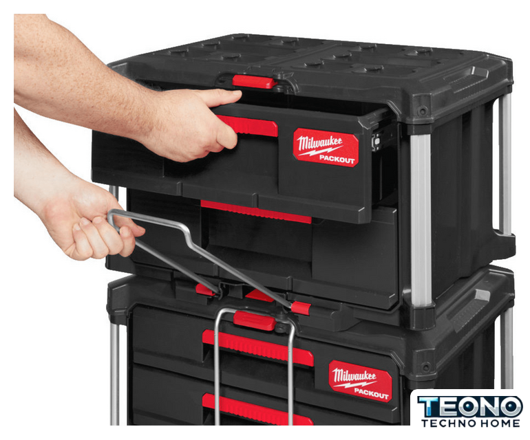 Ящик для инструментов Milwaukee Packout 2 Drawer Tool Box 4932472129 - Изображение №4 — Интернет-магазин Teono.by