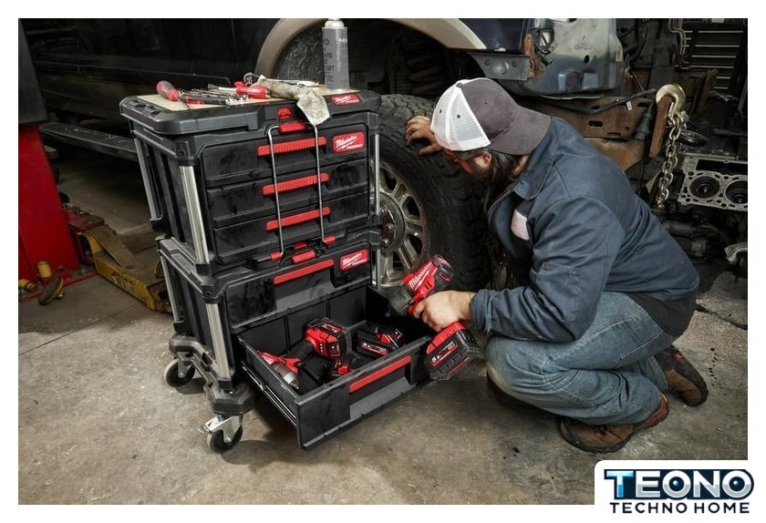 Ящик для инструментов Milwaukee Packout 2 Drawer Tool Box 4932472129 - Изображение №8 — Интернет-магазин Teono.by