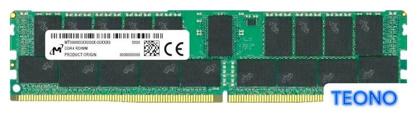 Оперативная память Micron 32GB DDR4 PC4-25600 MTA36ASF4G72PZ-3G2R1 - Изображение №1 — Интернет-магазин Teono.by