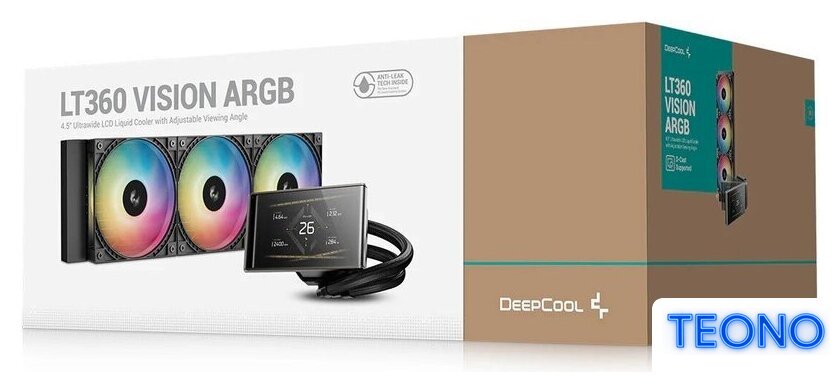 Система жидкостного охлаждения для процессора DeepCool LT360 Vision ARGB R-LT360VISION-BKAMMC-G-1 - Изображение №7 — Интернет-магазин Teono.by
