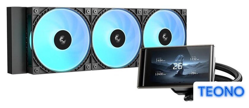 Система жидкостного охлаждения для процессора DeepCool LT360 Vision ARGB R-LT360VISION-BKAMMC-G-1 - Изображение №1 — Интернет-магазин Teono.by