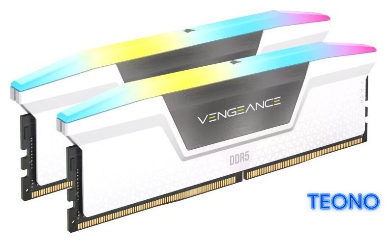 Оперативная память Corsair Vengeance RGB 2x32ГБ DDR5 5600 МГц CMH64GX5M2B5600C40W - Изображение №1 — Интернет-магазин Teono.by