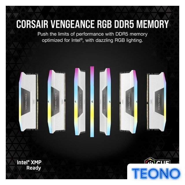 Оперативная память Corsair Vengeance RGB 2x32ГБ DDR5 5600 МГц CMH64GX5M2B5600C40W - Изображение №5 — Интернет-магазин Teono.by