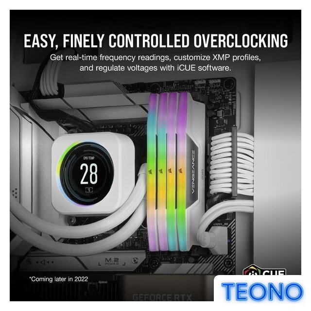 Оперативная память Corsair Vengeance RGB 2x32ГБ DDR5 5600 МГц CMH64GX5M2B5600C40W - Изображение №2 — Интернет-магазин Teono.by