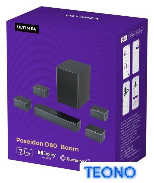Саундбар Ultimea Poseidon D80 Boom - Изображение №3 — Интернет-магазин Teono.by
