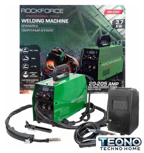 Сварочный инвертор RockForce RF-MIG-205P - Изображение №1 — Интернет-магазин Teono.by