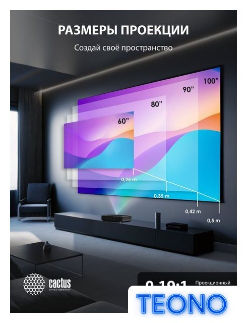 Проектор CACTUS CS-U2.B - Изображение №16 — Интернет-магазин Teono.by