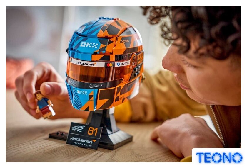 Конструктор LEGO Editions 43017 Шлем McLaren Mastercard F1 Team Oscar Piastri Helmet - Изображение №10 — Интернет-магазин Teono.by
