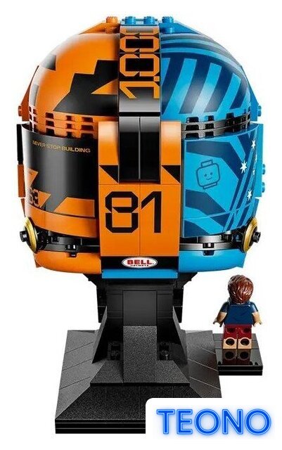 Конструктор LEGO Editions 43017 Шлем McLaren Mastercard F1 Team Oscar Piastri Helmet - Изображение №5 — Интернет-магазин Teono.by