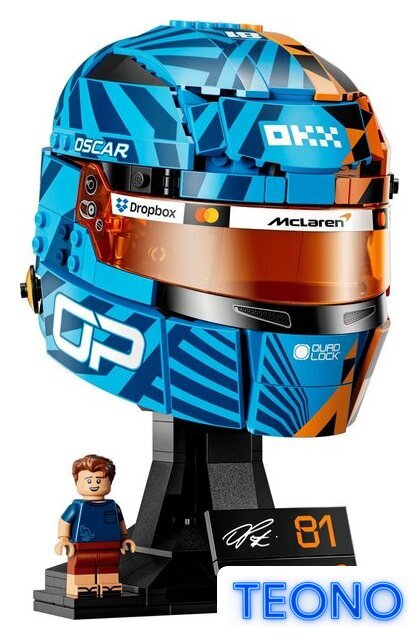 Конструктор LEGO Editions 43017 Шлем McLaren Mastercard F1 Team Oscar Piastri Helmet - Изображение №2 — Интернет-магазин Teono.by