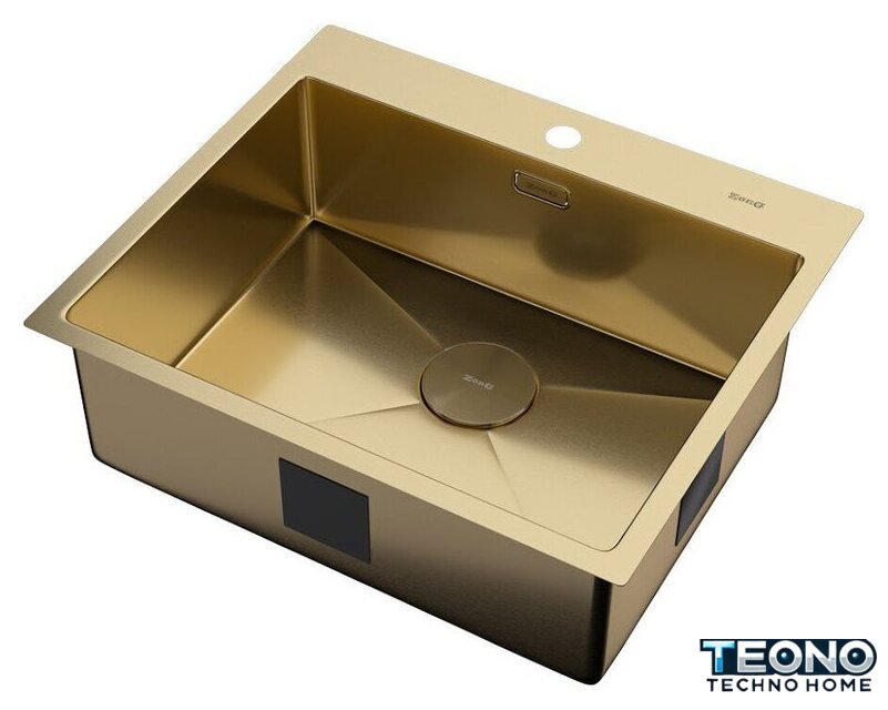 Кухонная мойка ZorG Zerox 59 IF PVD Gold - Изображение №2 — Интернет-магазин Teono.by