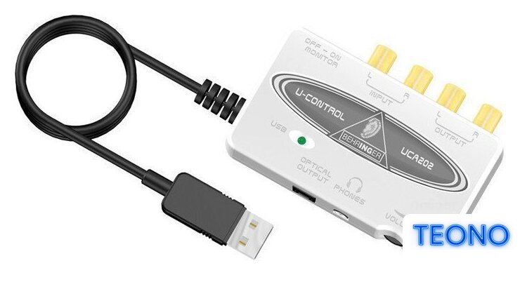 Аудиоинтерфейс Behringer U-CONTROL UCA202 - Изображение №1 — Интернет-магазин Teono.by