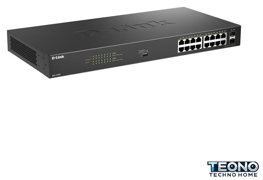 Неуправляемый коммутатор D-Link DGS-1018P/B1A - Изображение №1 — Интернет-магазин Teono.by