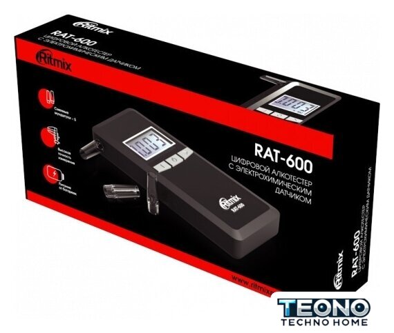 Алкотестер Ritmix RAT-600 - Изображение №6 — Интернет-магазин Teono.by