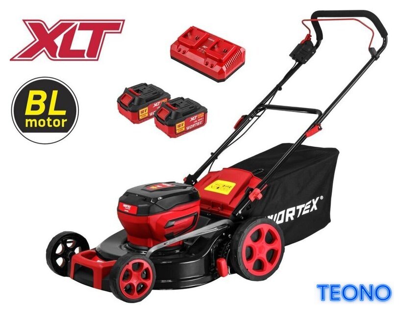 Газонокосилка Wortex CLM 4536 XLT Set 2334120 (с 2-мя АКБ) - Изображение №1 — Интернет-магазин Teono.by