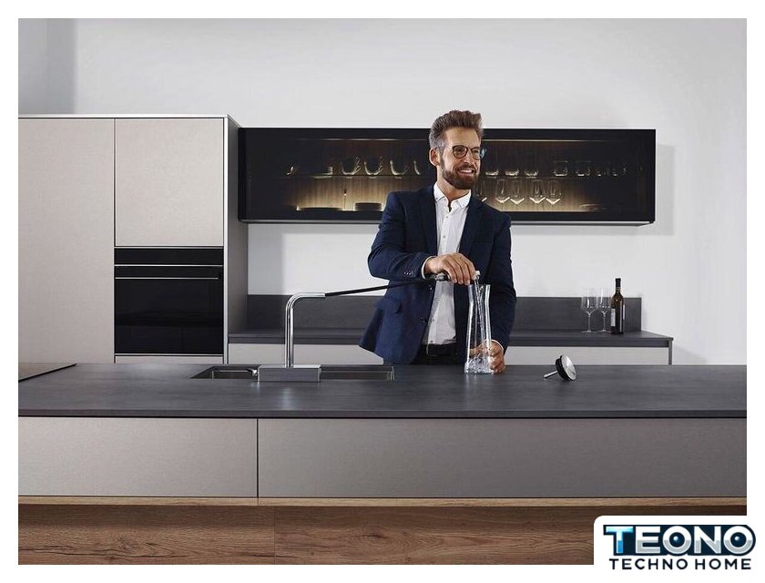 Смеситель Hansgrohe Aquno Select M81 73836800 (стальной) - Изображение №3 — Интернет-магазин Teono.by