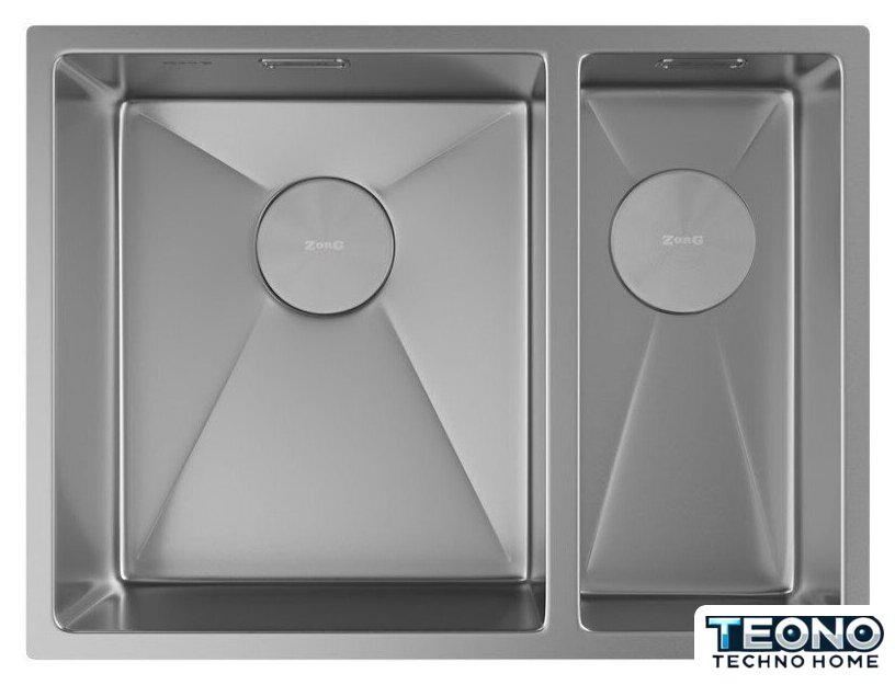 Кухонная мойка ZorG Zerox 58-2 U / IF-R Steel - Изображение №3 — Интернет-магазин Teono.by