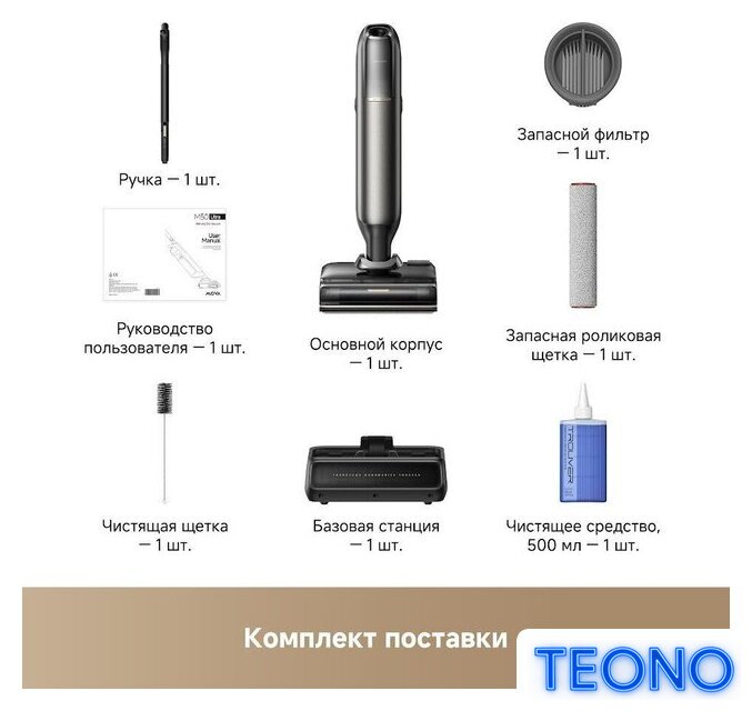 Вертикальный моющий пылесос Trouver Wet and Dry Vacuum M50 Ultra HMH28A (евровилка) - Изображение №5 — Интернет-магазин Teono.by