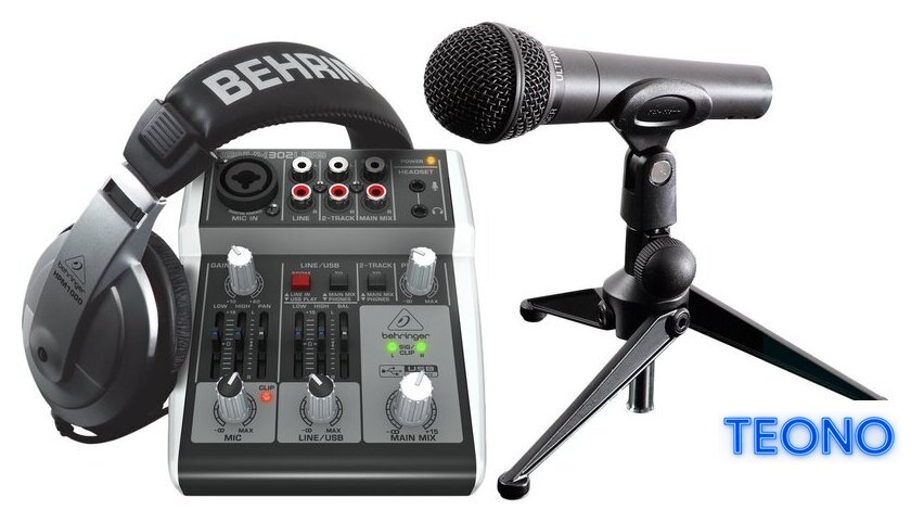 Комплект для звукозаписи Behringer Podcastudio 2 USB - Изображение №1 — Интернет-магазин Teono.by