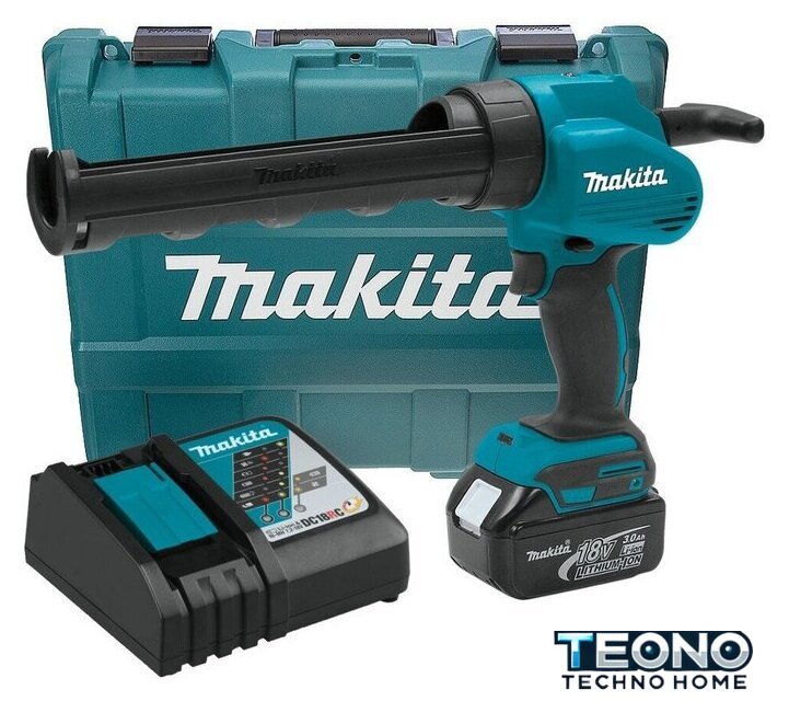 Пистолет для герметика Makita DCG180RF (с 1-им АКБ, кейс) - Изображение №1 — Интернет-магазин Teono.by