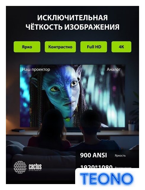Проектор CACTUS CS-PRC.06B.WUXGA-A - Изображение №15 — Интернет-магазин Teono.by