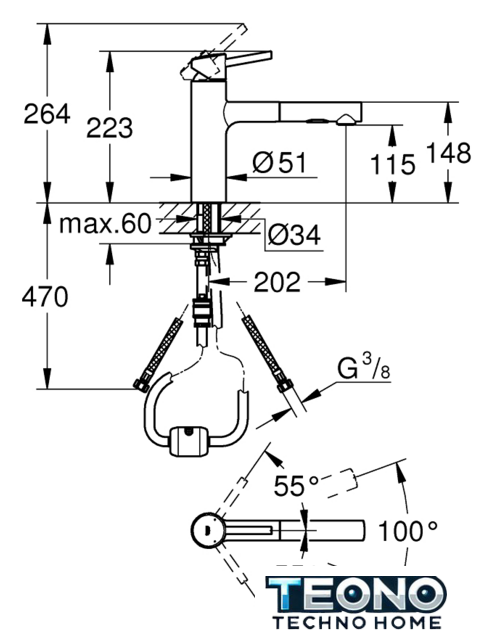 Смеситель Grohe Concetto 30273001 (хром) - Изображение №2 — Интернет-магазин Teono.by