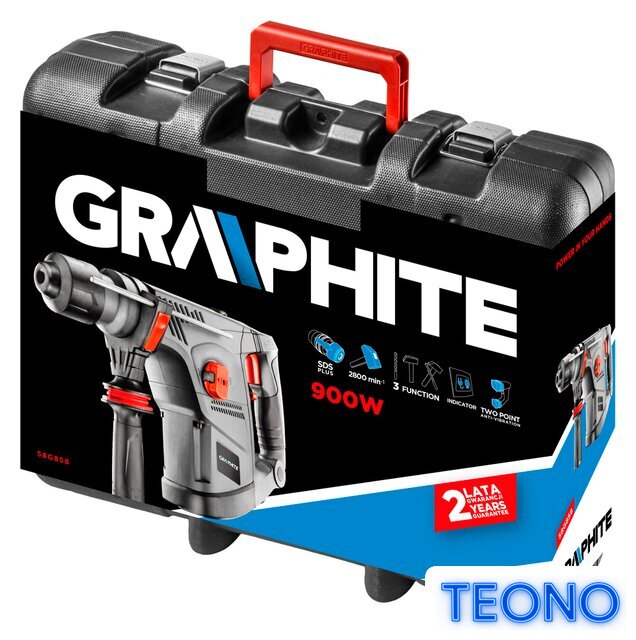 Перфоратор GRAPHITE 58G858 - Изображение №4 — Интернет-магазин Teono.by