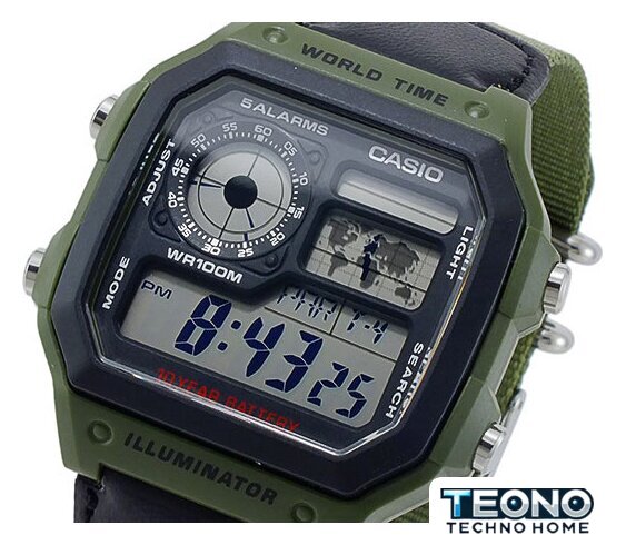 Наручные часы Casio AE-1200WHB-3B - Изображение №4 — Интернет-магазин Teono.by