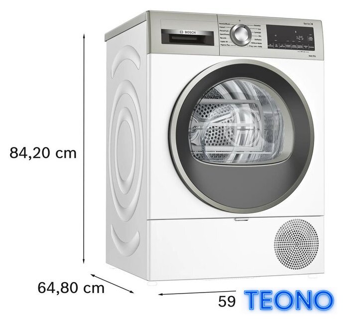 Сушильная машина Bosch Serie 4 WTH83277PL - Изображение №7 — Интернет-магазин Teono.by