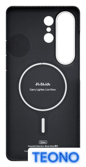 Чехол для телефона Pitaka Edge Case для Samsung Galaxy S26 Ultra (600D Black/Grey Twill Aaron Button) - Изображение №3 — Интернет-магазин Teono.by