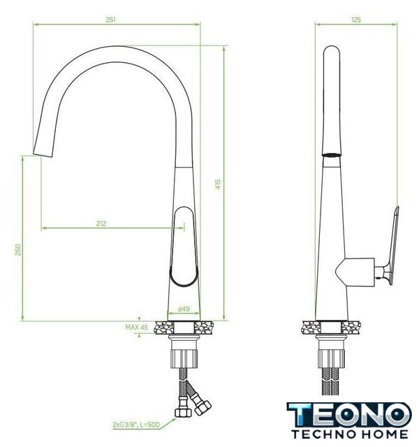 Смеситель Laveo Nalda BAY 068D - Изображение №2 — Интернет-магазин Teono.by