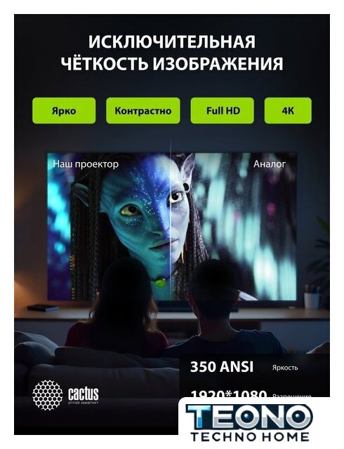 Проектор CACTUS CS-PRC.07WT.WUXGA-A - Изображение №13 — Интернет-магазин Teono.by