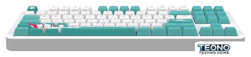 Клавиатура Red Square Alumix TKL Classic Kitsune (белый, g3ms Aquamarine) - Изображение №3 — Интернет-магазин Teono.by
