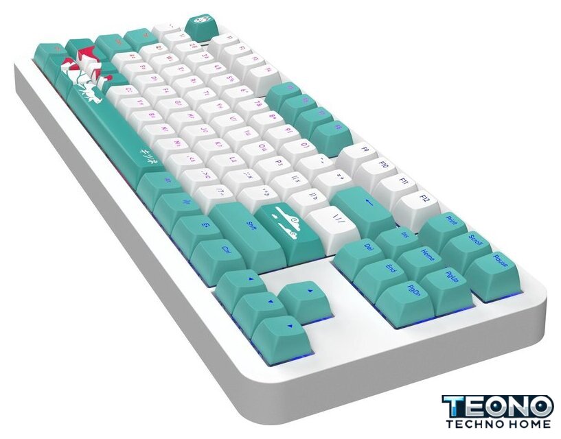 Клавиатура Red Square Alumix TKL Classic Kitsune (белый, g3ms Aquamarine) - Изображение №5 — Интернет-магазин Teono.by