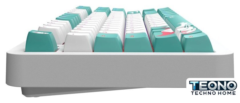 Клавиатура Red Square Alumix TKL Classic Kitsune (белый, g3ms Aquamarine) - Изображение №6 — Интернет-магазин Teono.by